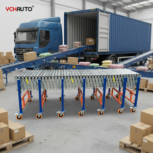 Transportador de Rodillos Expandible Multifuncional que Ahorra Trabajo, Descarga Automatizada de Camiones, Transportador de Rodillos Motorizado Flexible - Product Image 4