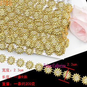 2026 신상 2.3cm 민족 소수민족 수제 장식 의류 라인스톤 체인 레이스 DIY 의류 트리밍 - Product Image 6