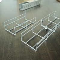 BESCA Panier en treillis métallique galvanisé pour câbles, conception ventilée ouverte, résistant à la corrosion pour projets de câblage électrique