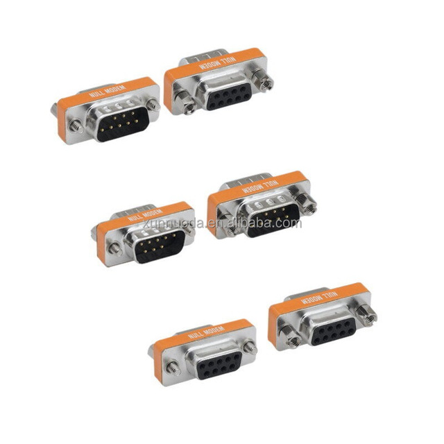 Mini Type Low Profile Rs232 Db9 Null Modem Adapter