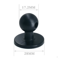 Bande de montage de remplacement pour tableau de bord maison tampons collants adhésif 17mm support boule pour support de téléphone de voiture support de téléphone magnétique