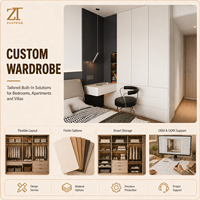 Meubles de garde-robe sur mesure, dernières conceptions ajustables, écologiques, grandes tailles, intégrées, pour chambre à coucher de luxe