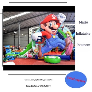 Nouveau design Mario dessin animé château <span class=keywords><strong>gonflable</strong></span> videur <span class=keywords><strong>gonflable</strong></span> château sautant <span class=keywords><strong>gonflable</strong></span> toboggan à bas prix pour la location commerciale - Product Image 2