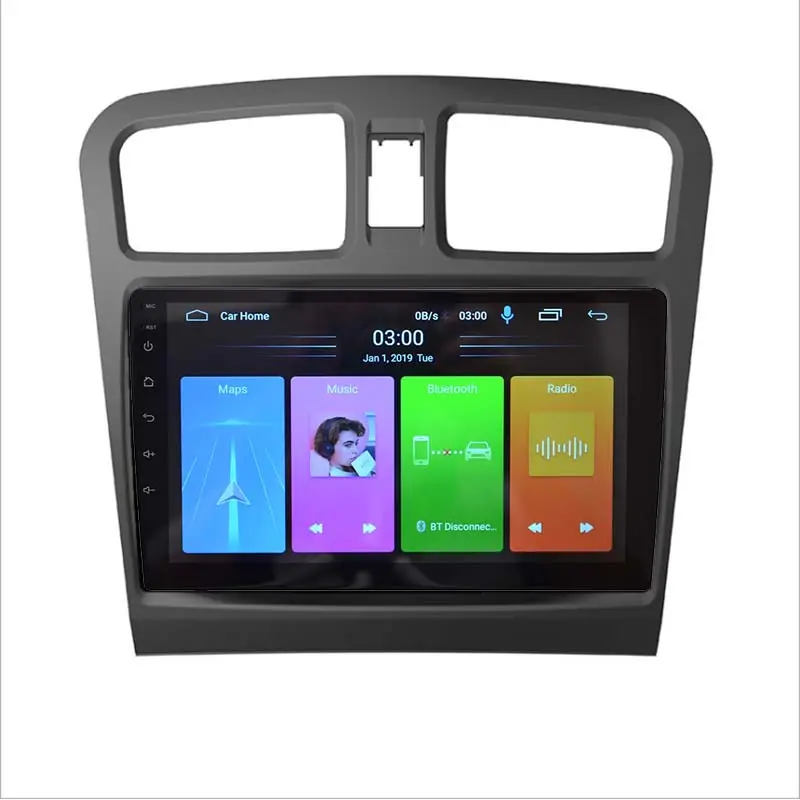 2015 20 Android9.0 Systeem Auto Speler Met Gps Navigator Radio Dvd Multimedia Voor Fengguang Dfsk Glory 330 550 4 + 64Gb