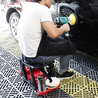 Kursi Bengkel Mobil Beroda dengan Kotak Penyimpanan