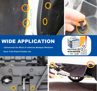 Kits de clips de fixation universels pour automobile, 925 pièces, fabrication pour garniture de porte, panneau de carrosserie, pare-chocs en plastique, ensembles de clips de fixation pour voiture