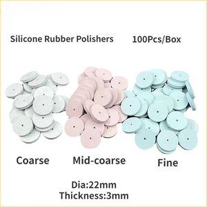 Ruedas de Pulido Dentales, Fresas de Pulido de Silicona y Goma para Materiales de Laboratorio - Product Image 6
