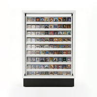 Vitrine d'exposition double face TGC pour cartes à collectionner avec éclairage LED, personnalisable en usine, pour cartes de sport et de baseball classées, en acrylique