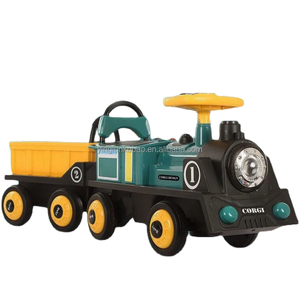 Les dernières nouveautés : Jouets de train pour enfants, Voiture électrique pour enfants avec lumières et fonctions de pulvérisation, Voiture pour enfants à conduire, Petit train musical pour enfants - Product Image 1