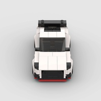 Compatible avec les briques de marque, voiture de course MOC, jouets de construction éducatifs à assembler soi-même pour enfants, en matériau ABS, cadeau d'entreprise
