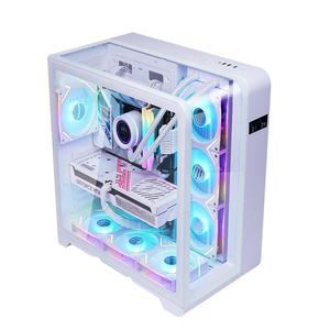 Nhà Máy Bán buôn bề mặt cong ATX trường hợp máy tính chơi game với chức năng hiển thị nhiệt độ tương thích với card đồ họa 410mm - Product Image 1