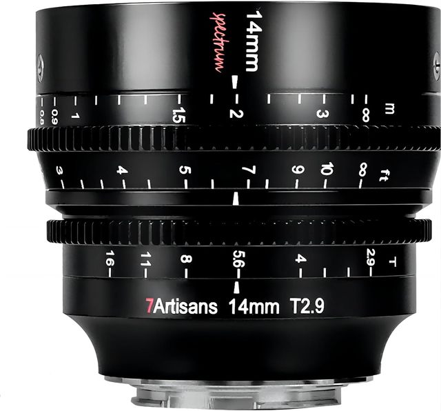 7artisans 14mm T2.9 Full-Frame Cine Lens, Compatible with L-Mount Mirrorless Cameras T TL TL2 CL, DC-S5 DC-S1H DC-S1R DC-S1