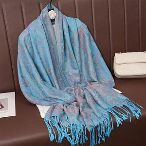 I-0685 Fashion Spring Warm Shawl Scarf <b>Wrap</b> in Polyester Adult Department 70*180CM - Product Image 2