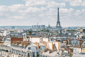 Murale de la Tour Eiffel, papier peint de paysage urbain de <span class=keywords><strong>Paris</strong></span>, art mural de paysage européen pour la décoration de la maison et de l'hôtel - Product Image 3
