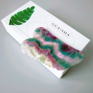 Huiying-Herramientas de masaje de raspado Gua Sha, piedra fluorita Natural, tablero Guasha para tratamiento de <span class=keywords><strong>SPA</strong></span> - Product Image 2
