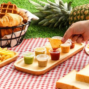 Miễn Phí Mẫu Mini Dùng Một Lần PP Nhựa Nước Sốt <span class=keywords><strong>Container</strong></span> Với Thân Thiện Với Môi Nắp 1Oz 1.5Oz 2Oz 3Oz 4Oz 5Oz Tường Đơn Phong Cách - Product Image 2