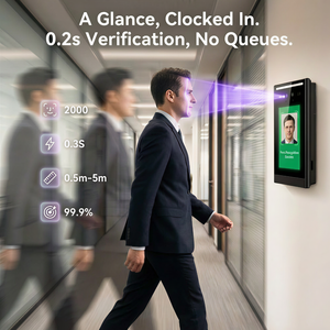 Système de pointage des employés avec enregistrement du temps, reconnaissance faciale, logiciel cloud, SDK <span class=keywords><strong>gratuit</strong></span>, Linux, RS485 - Product Image 3