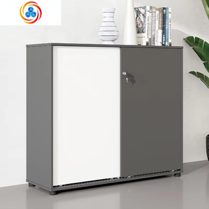 Armoire de classement moderne en bois blanc à 3 tiroirs avec serrure à combinaison, armoire de classement commerciale - Product Image 5