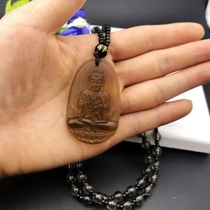 Colgante de Obsidiana de Imitación Tipo Hielo con los Ocho Dioses Guardianes del Zodíaco Chino, Joyería de Buda del Nacimiento - Product Image 6