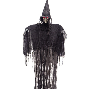 Decoración Colgante de Fantasma de <span class=keywords><strong>Halloween</strong></span>: <span class=keywords><strong>Bruja</strong></span> Malvada de Trapo Negra, Adorno Luminoso de Terror para Casa Embrujada y Habitación Secreta - Product Image 2