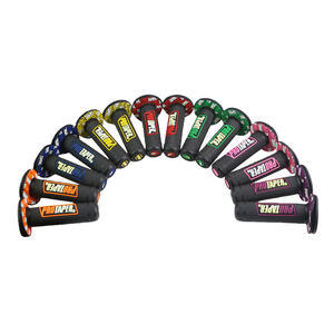 Poignées universelles de haute qualité, fond noir, multicolores, PRO, antidérapantes, en caoutchouc, pour vélo, scooter, vélo électrique, moto, guidon - Product Image 2