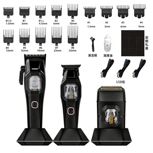 Set Professionale di Tagliacapelli Ricaricabile USB 3 in 1 ad Alta Velocità per Barbiere <span class=keywords><strong>e</strong></span> Salone, Silenzioso, con Base di Ricarica - Product Image 6
