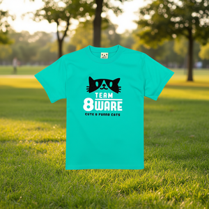 T-shirt Team8ware Cat verde menta a maniche corte unisex, abbigliamento promozionale - Product Image 3