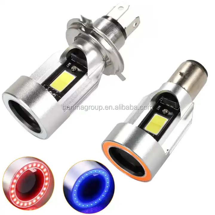 Ampoule pour Feux de Moto, Ampoules de Phares à LED, BA20D Phare de Moto à  LED