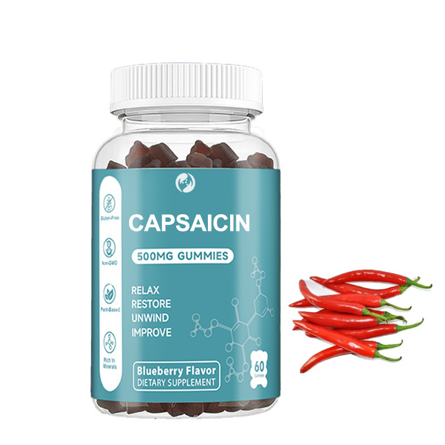 Capsaicin Health Care Natural Synthetic Capsicum Extract Supplement 500mg Capsaicin Gummies