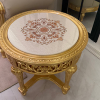 Grand canapé 4 places en bois massif sculpté à la main, style baroque rococo, doré, pour salon de villa, mobilier d'intérieur classique antique