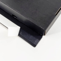 Boîtes d'expédition de stockage empilables pliables avec logo personnalisé Boîte postale ondulée kraft à bande déchirable Emballage pour vêtements