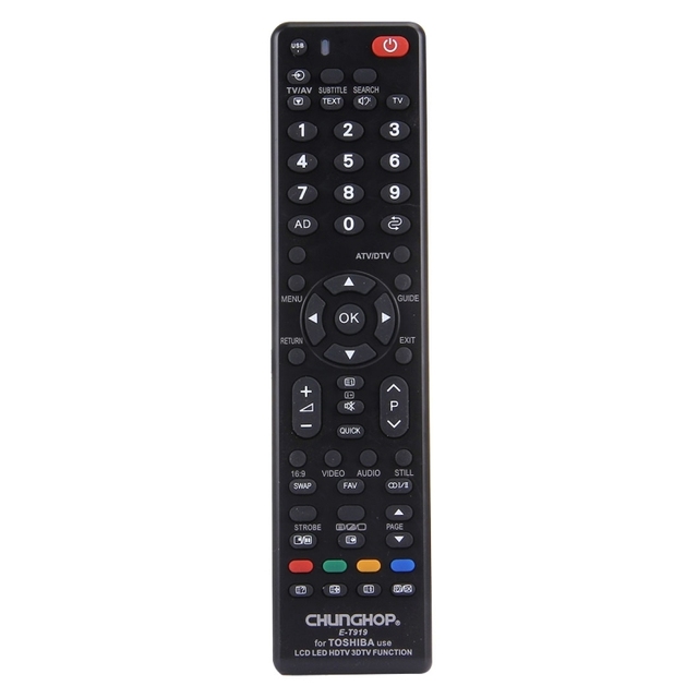 E-T919 for TOSHIBA LED TV / LCD TV / HDTV / 3DTV Universal Remote Controller