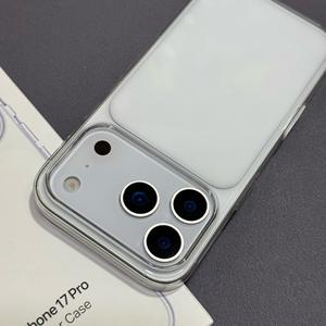 Funda <span class=keywords><strong>Oficial</strong></span> 1:1 con Logotipo, Transparente, Animada, Anti-amarillamiento, de PC Rígido para <span class=keywords><strong>iPhone</strong></span> 17 Pro Max 17Pro - Product Image 2