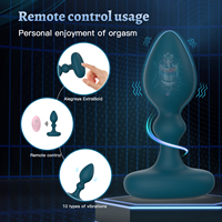 Ylove 10 Modi Ferngesteuerter Elektrischer Prostata-Massager, Silikon-Analdildo und Perlen für Anales Vergnügen