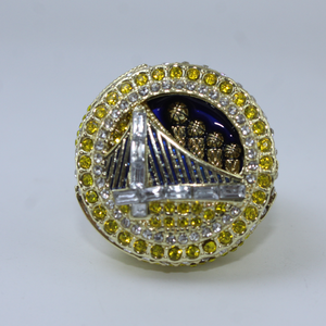 Anillo <span class=keywords><strong>de</strong></span> Moda Personalizado <span class=keywords><strong>de</strong></span> los Golden State Warriors 2022, Giratorio, <span class=keywords><strong>de</strong></span> Aleación, Chapado en Plata 925, con Cristales <span class=keywords><strong>de</strong></span> Imitación - Product Image 1