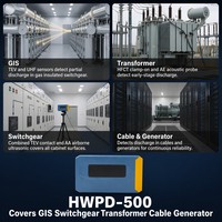 Testeur de décharge partielle portable HWPD-500 sous Android avec analyse FFT de cartographie PRPS PRPD pour la surveillance des câbles électriques (vente en gros)