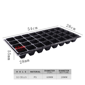 Plateau <span class=keywords><strong>de</strong></span> germination pour semis en plastique PS à 28, 32, 50, 72, 98, 105, 200 cellules pour serre, légumes, pépinière - Product Image 6