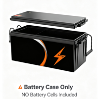Construisez un pack LiFePO4 25,6 V 200 Ah avec cette coque vide, un grand boîtier de batterie avec base de montage détachable