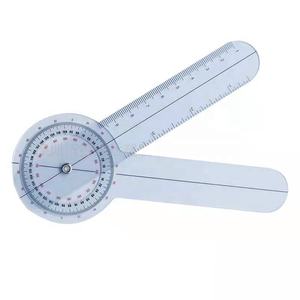 Règle médicale non numérique de premiers soins 12 pouces 6 pouces 360 degrés 180 degrés règle médicale en plastique <span class=keywords><strong>PVC</strong></span> 6 pièces/ensemble goniomètre spinaux - Product Image 3