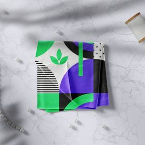 Écharpes en soie personnalisées, grandes écharpes carrées, imprimé léopard, écharpes en soie à chaîne, châles pour femmes, hijabs, foulards - Product Image 4