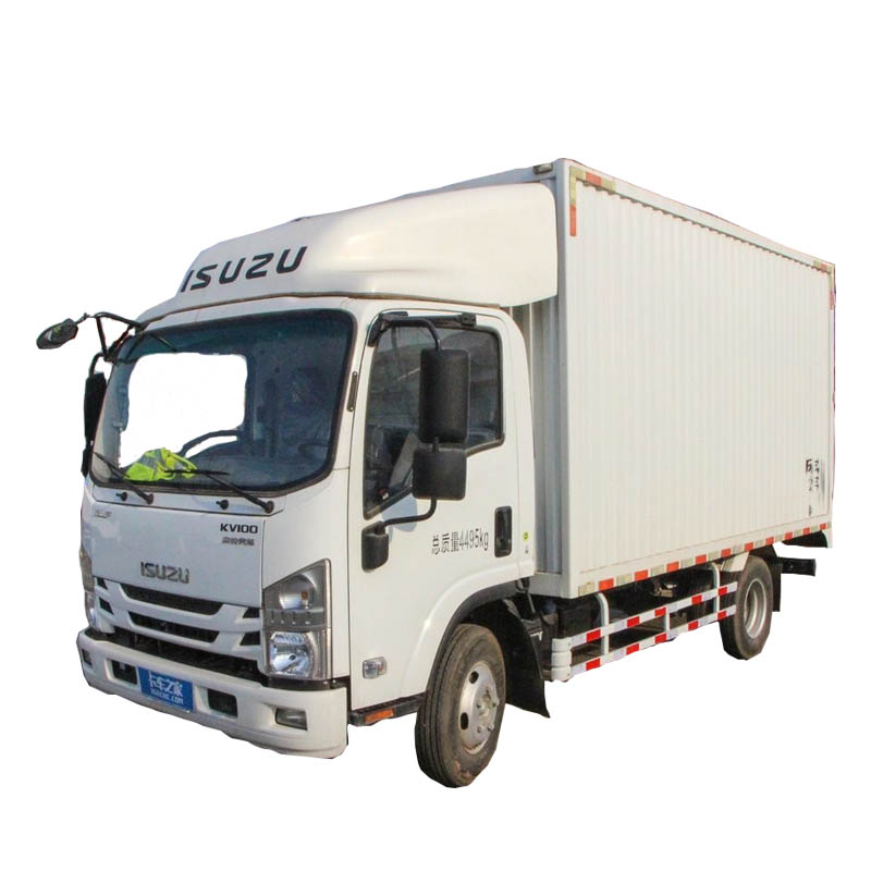 4X2 ISUZU 120HP 경트럭 디젤 엔진 사용화물 트럭 88KW 밴 트럭