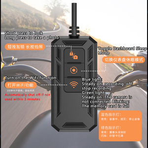 Đa chức năng 2K + 2K xe máy Dash Cam Wifi Video Recorder kép DVR Máy ảnh không thấm nước gps xe máy máy ảnh - Product Image 5