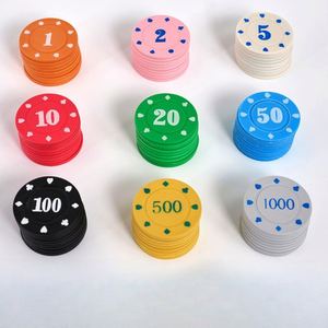 Factory-made Texas Hold'em Poker Chips PS Plastic No-denomination Chips for bar and Casino <b>Games</b> - Product Image 4