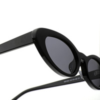 MB1663 Trendy İnce Kedi Gözü Güneş Gözlüğü Asetat Çerçeve Tam Çerçeveli Hafif TAC Polarize Lens Moda Retro Kadın OEM ODM