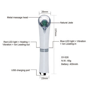 Gezicht Anti Veroudering Toverstaf Natuurlijke Jade Warmte Trillingen Massage Oog Schoonheidsapparaat Met Warmte Compressie Onder Oogmassage Apparatuur - Product Image 3