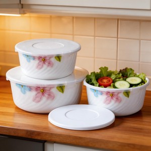 Casserole décorative en verre <span class=keywords><strong>opale</strong></span> HARVIT contemporaine et écologique avec couvercle pour importateurs - Product Image 6