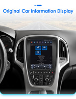 CARUPEZ Autoradio Android 9,7 pouces pour Opel Astra J/Buick Verano 2009-2015 Écran tactile IPS CarPlay GPS intégré Montage sur tableau de bord