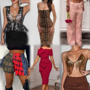 Wholesale Women's Clothing <b>Mixed</b> Style Inventory Dresses, T-shirts, Small Shirts, Pants, Skirts Inventory Randomly Shipped - Product Image 4