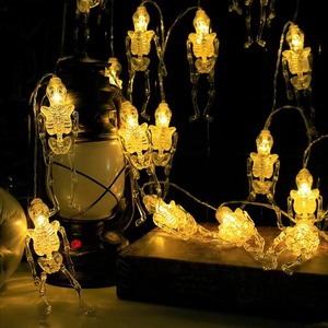 Luces Decorativas de Cadena para Halloween, Luces LED de Cadena que Funcionan con Pilas, Luces LED de Fantasma para Halloween - Product Image 2