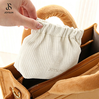 JOYSUN Pochette de rangement portable en velours côtelé, mini pochette à bijoux à fermeture automatique, petite pochette pour clés, pièces de monnaie et cosmétiques